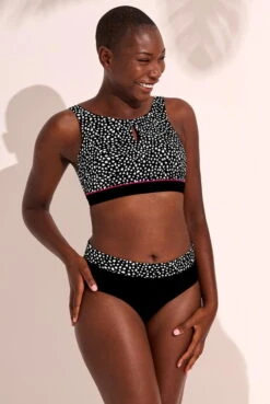 Amoena Prothesen-Bikini-Oberteil Manila -Lingerie Haus Amoena Bikini Top Manila SB 71659 schwarz weiss 03 1280x1280