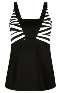 Amoena Prothesen-Tankini-Oberteil Faro 6 Amoena Prothesen-Tankini-Oberteil Faro -Lingerie Haus Amoena Tankini Top Faro 71623 schwarz weiss 03 1280x1280