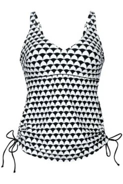 Rosa Faia Tankini-Oberteil Malaika -Lingerie Haus Rosa Faia Tankini OT Malaika 8855 1 430 schwarz weiss 04 1280x1280